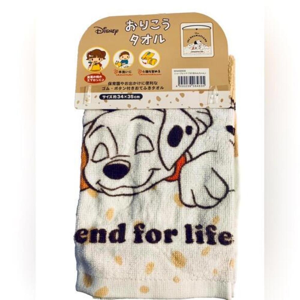 Disney 101 Dalmatians Hand Towel Face Washcloth Japan Import, Kawaii Dog